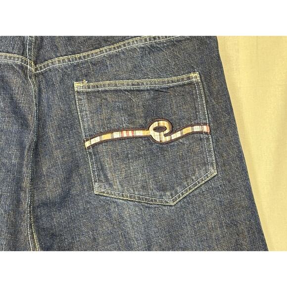 Ecko Unltd Men’s Size 38 Baggy Denim Shorts Hip-Hop Streetwear Blue - Picture 9 of 10